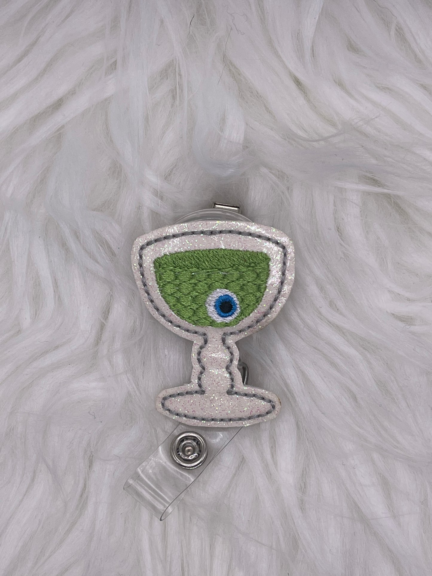 Spooky Eyeball Drink Badge Reel