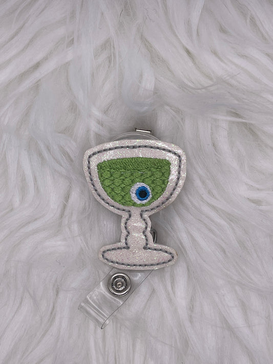 Spooky Eyeball Drink Badge Reel